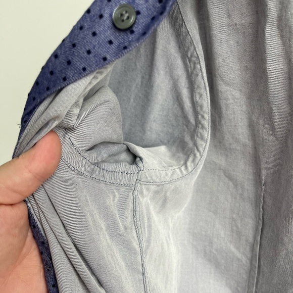 Hugo Boss Ridley Slim Fit Dot Print Mens Dress Shirt XL - Picture 12 of 13